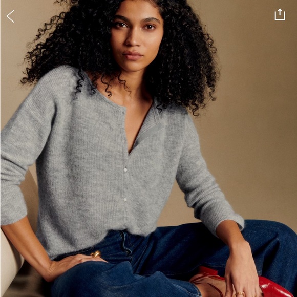 Sezane Sweaters - Sézane Gaspard Cardigan. Size S. Mottled Grey. New without tags.